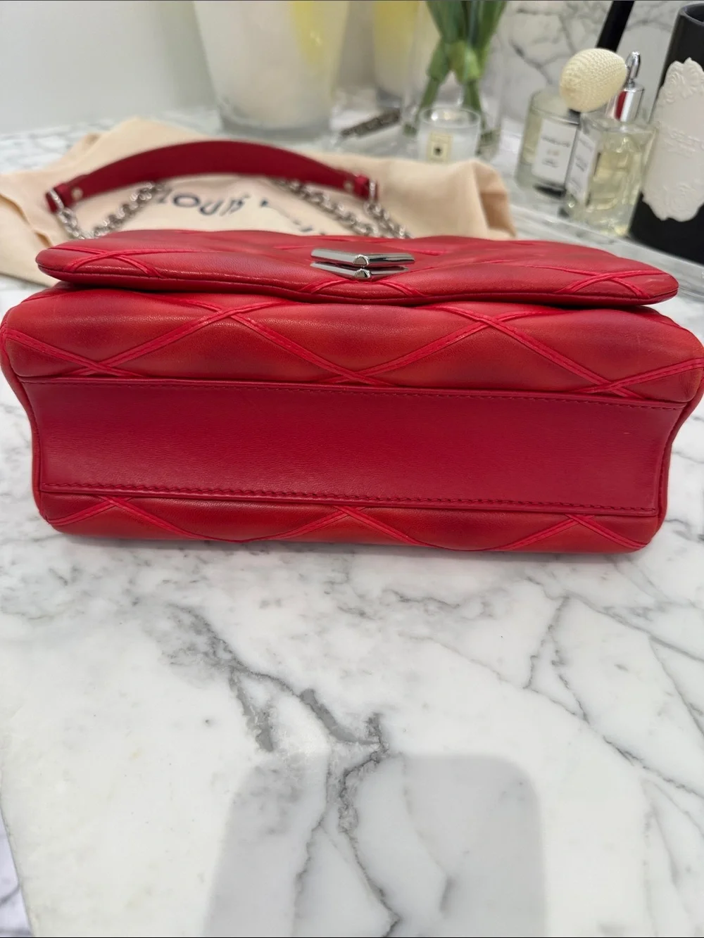 Louis Vuitton GO-14 Handbag Malletage Leather PM